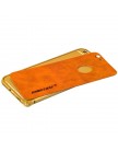 Бампер Jisoncase для iPhone 6 (4.7) & наклейка кожанная JS-IP-19P84 + JS-IP6-27A20, metal+Genuine leather, Brown/ Коричневый