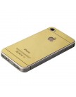 Стекло защитное для iPhone 4 | 4S Gold 2в1 - Premium Tempered Glass 0.26mm скос кромки 2.5D Золото