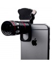 Объектив универсальный universal clamp camera lens 4 in-one черный