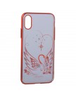 Накладка KAVARO для iPhone 6 (4.7) пластик со стразами Swarovski 29H розовый (Love Eternal)