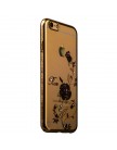 Накладка KINGXBAR для iPhone 6 (4.7) пластик со стразами Swarovski 50H золотистый (Rose)
