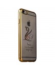 Чехол-накладка KAVARO для iPhone 6 | 6S (4.7) пластик со стразами Swarovski 29J золотистый (лебедь)