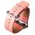 Ремешок кожаный iBacks Premium Leather Watchband для Apple Watch 38мм (классическая пряжка) - (ip60176) Pink - Розовый