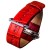 Ремешок кожаный iBacks Bamboo Knots Leather Watchband для Apple Watch 42мм (классическая пряжка) - (ip60178) Red - Красный