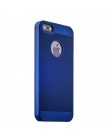 Накладка пластиковая ультра-тонкая Loopee для iPhone 5 | 5S с перфорацией Синяя