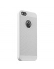 Накладка пластиковая ультра-тонкая Loopee для iPhone 5 | 5S с перфорацией Белая