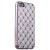Чехол силиконовый объемный для iPhone 5 | 5S прозрачный с серебристыми полосками