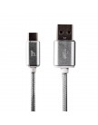 USB дата-кабель Hoco UPT01 Type-C 3.1 Metal Charging Cable (1.2 м) Серебристый