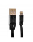 USB дата-кабель Remax Full Speed series для Apple LIGHTNING плоский (2.0 м) черный