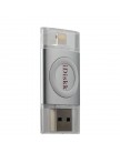 Флеш-накопитель iDiskk 001 с разъемом Lightning & USB 3.0 port для iOS, Mac/ PC 16 Gb Серебристый