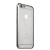 Чехол-накладка силиконовая для iPhone 6 | 6S (4.7) со стразами (один ряд) серебристый ободок в техпаке