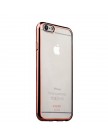 Чехол-накладка силиконовая Uniq для iPhone 6 | 6S (4.7) Glacier Glitz IP6SHYB-GLCZRGD Rose gold