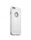 Накладка металлическая iBacks Ares Armour Love Aluminum Case with Crystal Diamond для iPhone 6s Plus (5.5) - (ip60291) Silver