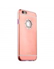 Накладка металлическая iBacks Ares Armour Love Aluminum Case with Crystal Diamond для iPhone 6s Plus (5.5)- (ip60293) Rose Gold