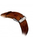 Ремешок кожаный iBacks Waxy Leather Watchband для Apple Watch 42мм (классическая пряжка) - (ip60339) Orange