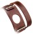 Ремешок кожаный i-Carer Classic Genuine Leather Quadri-Watchband Series для Apple Watch 42мм - (RIW112coffe) Темно коричневый