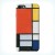 Чехол для Iphone 7 Композиция с красным полем, желтым, черным, серым и синим