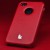 Накладка Jisoncase для iPhone 4 | 4S натуральная кожа красная JS-ID-005