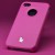 Накладка Jisoncase для iPhone 4 | 4S натуральная кожа ярко-розовая JS-ID-005
