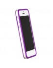 Бампер GRIFFIN для iPhone 5 фиолетовый с прозрачной полосой