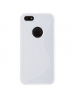 Чехол силиконовый для iPhone 5 жесткий белый