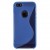 Чехол силиконовый для iPhone 5 жесткий синий