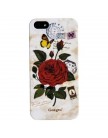 Чехол Goegtu Красная роза с желтой бабочкой для iPhone 5