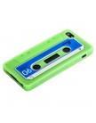 Чехол силиконовый для iPhone 5 кассета зеленый