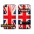 Виниловая неоновая наклейка для iPhone 4 | 4S Flag Union Jack (Флаг Англии, светиться в темноте)