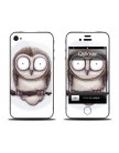 Выпуклая наклейка Owl (Mamaeva) для iPhone 4 | 4s