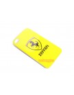 Чехол для Apple iPhone 4 Ferrari (желтый)
