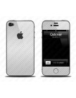 Виниловая наклейка для iPhone 4 | 4S Carbon White - iPhone 4S