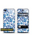 Виниловая неоновая наклейка для iPhone 4 | 4S Gzel Blue (Neon) (Гжель, светится в темноте)