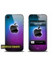 Виниловая неоновая наклейка для iPhone 4 | 4S Space (Neon) (Космос, светится в темноте)