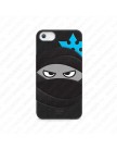 Чехол для iPhone 5 (Mummy&Ninja), мягкий пластик, черный