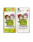 Виниловая наклейка Love is Крепко связанная пара для iPhone 4 | 4S