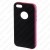 Чехол Hybrid для iPhone 5, рамка+крышка, черный/розовый, Hama