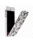 Чехол откидной Fashion Цветы маленькие на белом фоне для iPhone 5