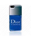 Чехол для iPhone 5 Лак Dior  (Blue)