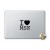 Наклейка для ноутбука Qdecal I love Msk