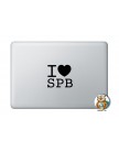 Наклейка для ноутбука Qdecal I love Spb