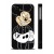 Чехол QCase для iPhone 4 | 4S K.Kazantsev - Mickey Black / Микки Маус (пластиковый чехол, защитная пленка, заставка)