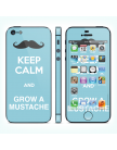 Виниловая наклейка для iPhone 5 Keep Calm and Grow a Mustache