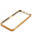 Ультралегкий алюминиевый бампер с застежкой для iPhone 5S | 5 золотистый (аналог cross)